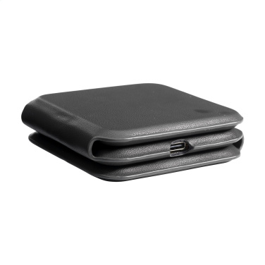 Logo trade promotional giveaways picture of: TriCharge RCS  Recycled PU Wireless Charger