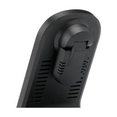 Logo trade business gift photo of: Triple-Up RCS Recycled ABS Wireless Charger Stand