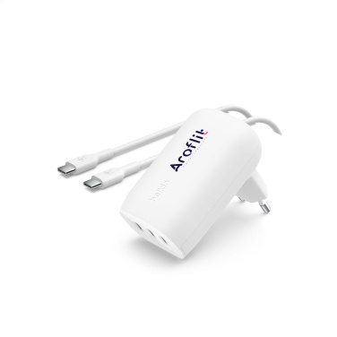 Logo trade corporate gifts picture of: Belkin BoostCharge 3-Port Wall Charger