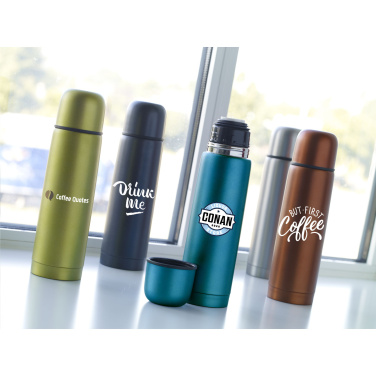 Logo trade promotional items image of: Frosted Bottle 500 ml thermo bottle