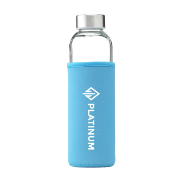Logo trade corporate gifts picture of: Senga Glass 500 ml drinking bottle
