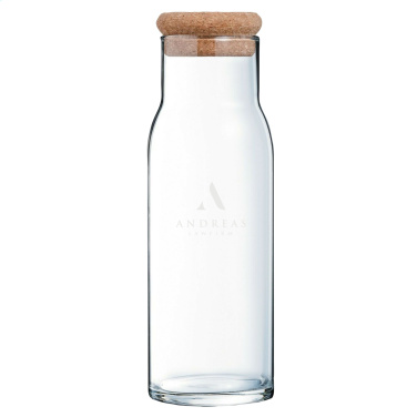Logo trade promotional gifts image of: Algarve Carafe 1 L with a cork cap