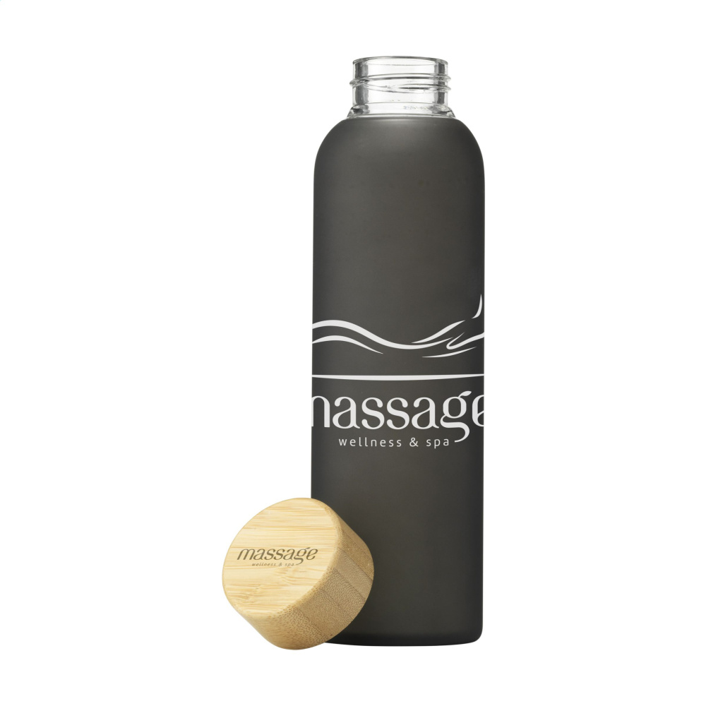 Logo trade promotional items picture of: Frosty Glass Bottle 550 ml drinking bottle