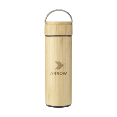 Logotrade promotional merchandise photo of: Nikko 330 ml bamboo thermo bottle/thermo cup