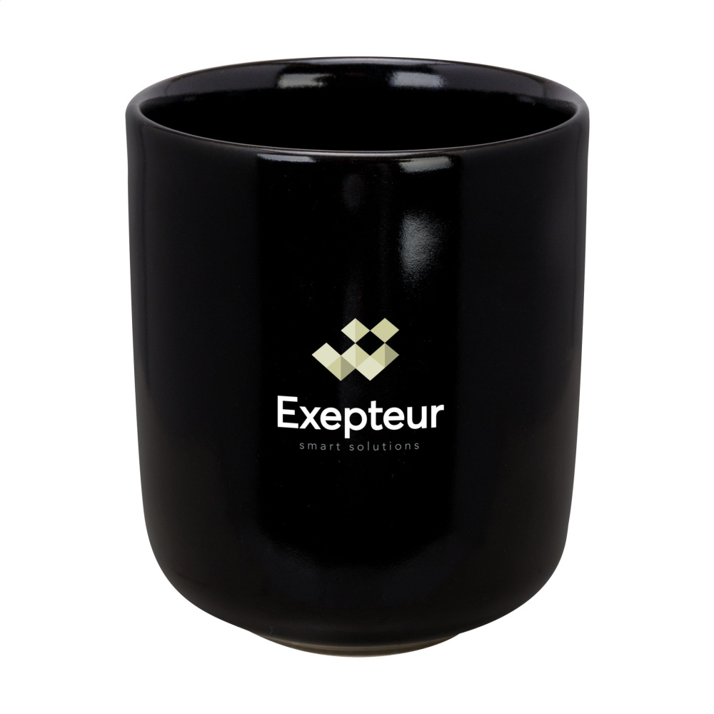 Logo trade corporate gifts image of: Cadiz Black 350 ml drinking cup