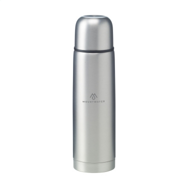 Logo trade promotional gifts picture of: Frosted Bottle RCS Recycled Steel 500 ml thermo bottle