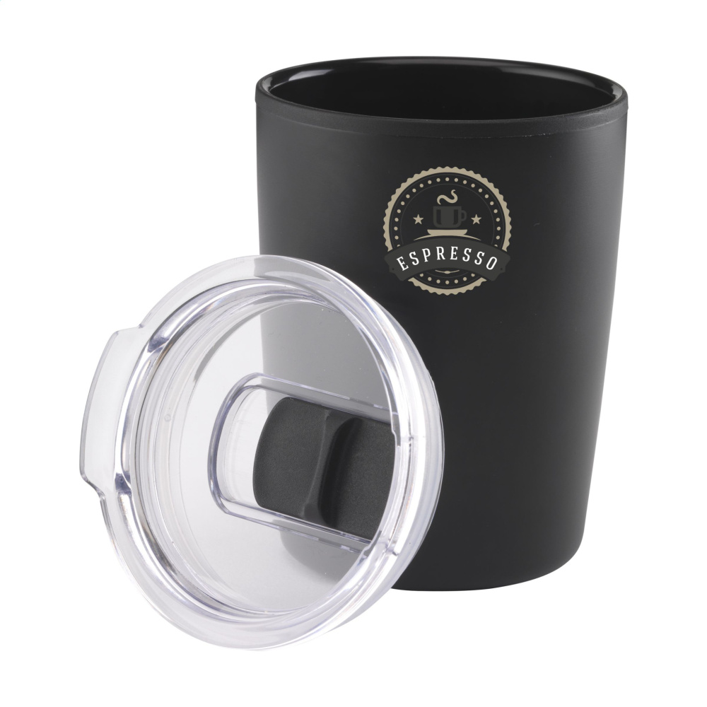 Logotrade promotional gift picture of: Espresso-to-Go Mug RCS Recycled Steel 170 ml