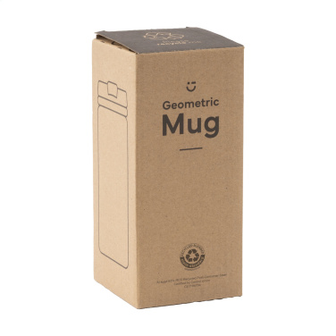 Logotrade promotional items photo of: Geometric Mug RCS Recycled Steel 280 ml thermo cup