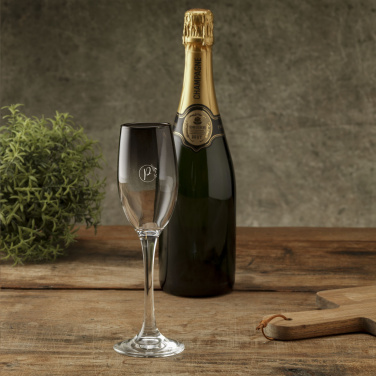 Logotrade promotional gifts photo of: Smokey Champagne glass 180 ml