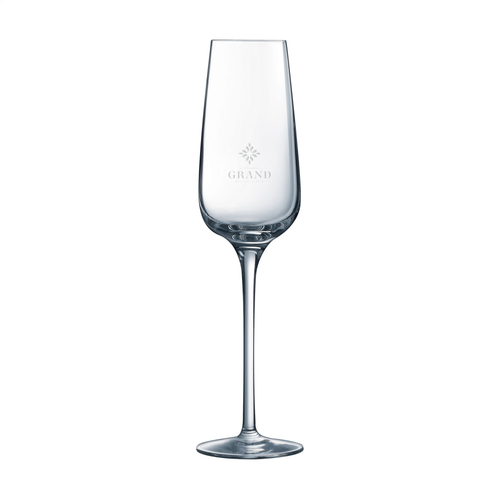 Logo trade corporate gifts picture of: Riviera Champagne glass 210 ml