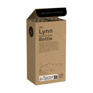 Logo trade corporate gifts image of: Lynn RCS Recycled Steel Bottle 500 ml