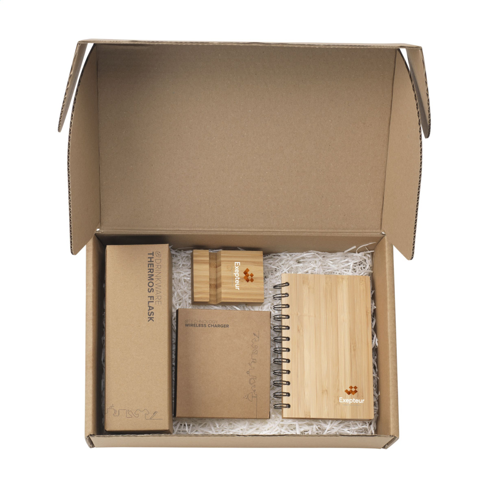 Logotrade promotional gift image of: Merch Set Bamboo Boost