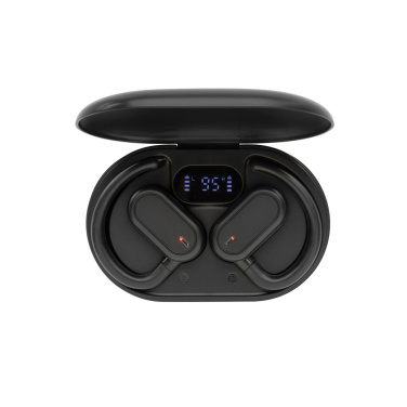 Logotrade business gifts photo of: Fitsound RCS recycled plastic open ear TWS earbuds