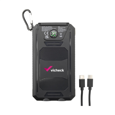 Logo trade promotional merchandise picture of: Trail RCS Solar Charger Compass 8000