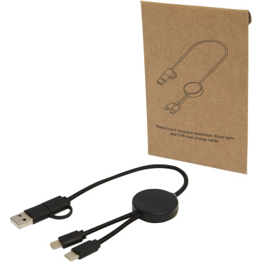 Logotrade business gifts photo of: Citala 5-in-1 recycled plastic 30 cm data sync and 27W fast charge cable