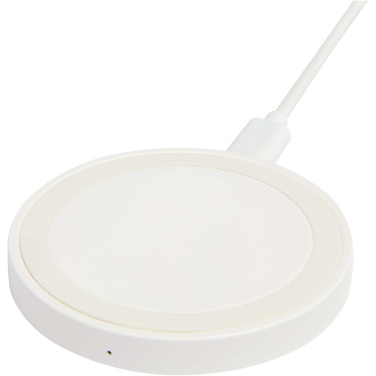 Logo trade promotional gift photo of: Freal 15W recycled plastic wireless charging pad