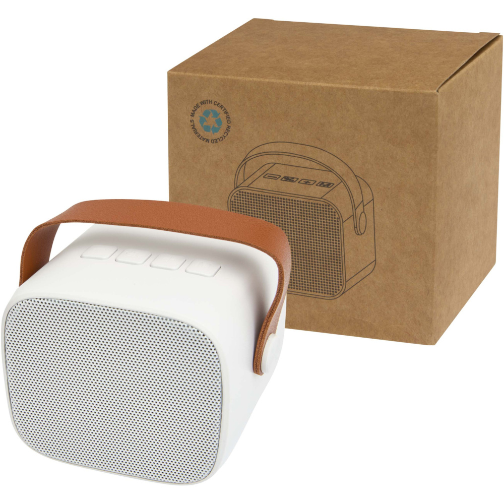 Logotrade promotional product picture of: Diya 3W wireless recycled plastic speaker