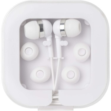Logo trade promotional giveaways picture of: Dofida wired Type-C earbuds with recycled plastic storage box
