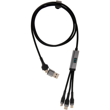 Logo trade promotional products picture of: SCX.design C53 100W 5-in-1 rPET ultra fast charging cable