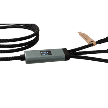 Logo trade business gifts image of: SCX.design C53 100W 5-in-1 rPET ultra fast charging cable