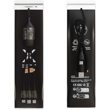 Logo trade promotional giveaways picture of: SCX.design C50 5-in-1 fast charging 100W/5A cable with digital display