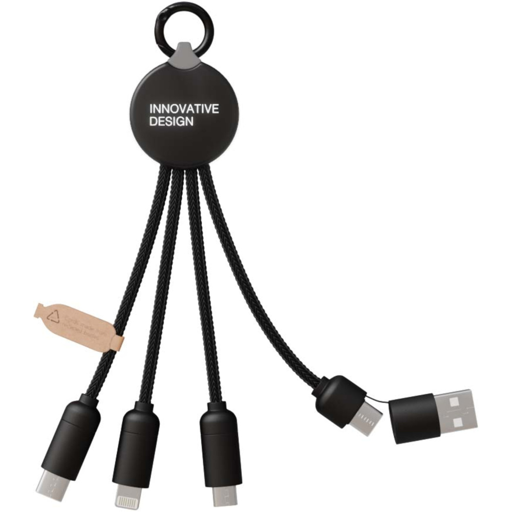 Logo trade advertising products picture of: SCX.design C14 15W 5-in-1 charging cable