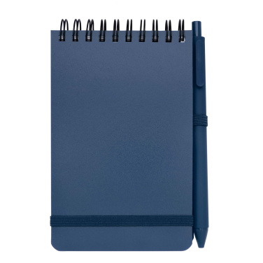 Logo trade promotional items picture of: Thalaasa A6 hard cover ocean-bound notebook with ballpoint pen (black ink)