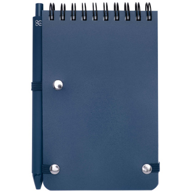Logo trade promotional giveaways picture of: Thalaasa A6 hard cover ocean-bound notebook with ballpoint pen (black ink)