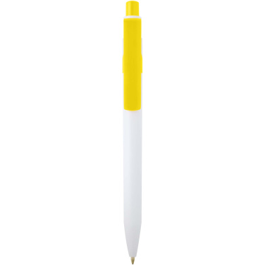 Logo trade promotional merchandise image of: Unica recycled plastic ballpoint pen (black ink)