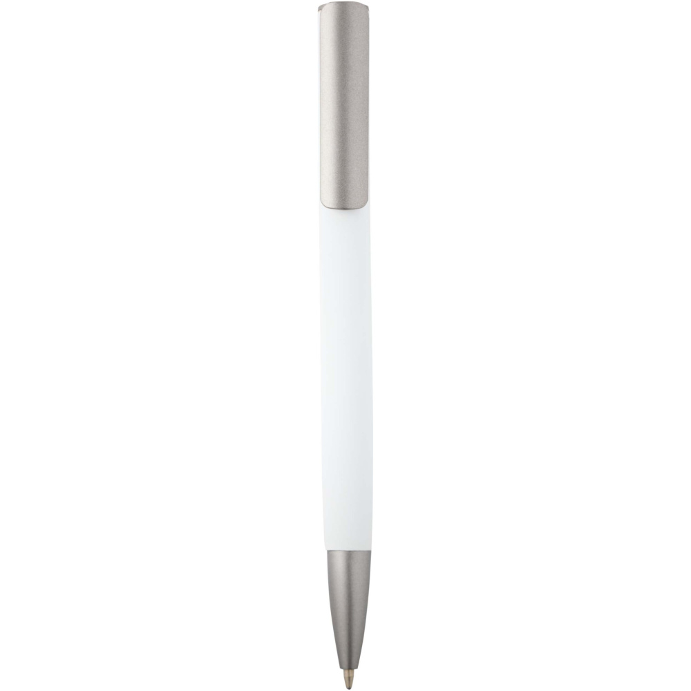 Logo trade promotional gifts picture of: Ziggur aluminium ballpoint pen (blue ink)