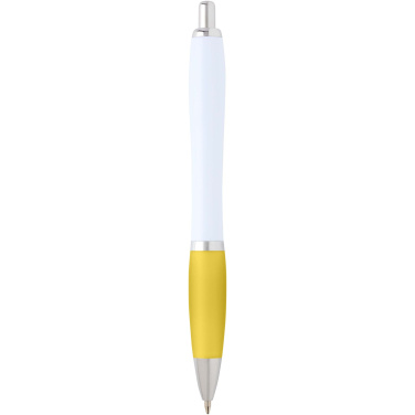 Logo trade promotional items image of: Nash recycled plastic ballpoint pen (blue ink)