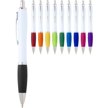 Logotrade promotional merchandise image of: Nash recycled plastic ballpoint pen (blue ink)