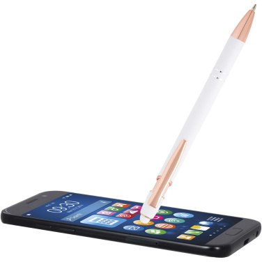 Logotrade business gift image of: Nanna ballpoint pen with rose gold finish (blue ink)