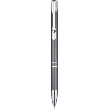 Logo trade promotional merchandise photo of: Moneta recycled aluminium ballpoint pen (blue ink)