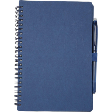 Logo trade promotional gifts image of: Slate reusable soft cover notebook and pen set (black ink)