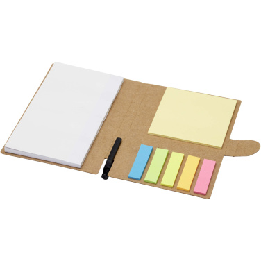 Logo trade promotional product photo of: Swift sticky notes booklet with ballpoint pen (black ink)