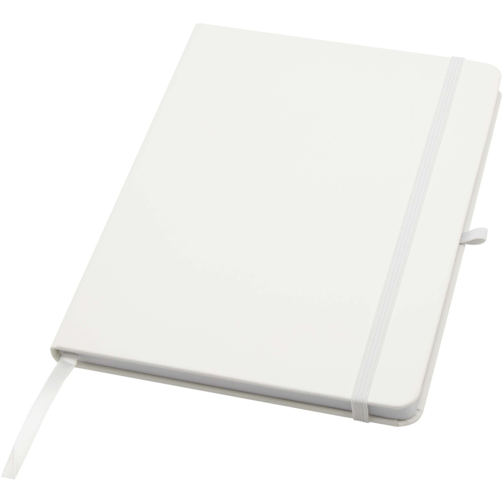 Logotrade advertising product picture of: Teak A5 recycled hard cover notebook with lined pages