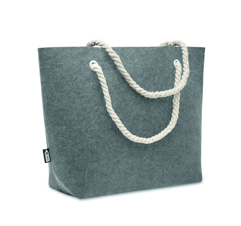 Logo trade promotional giveaway photo of: RPET felt beach bag