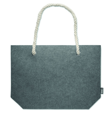 Logo trade promotional gifts picture of: RPET felt beach bag