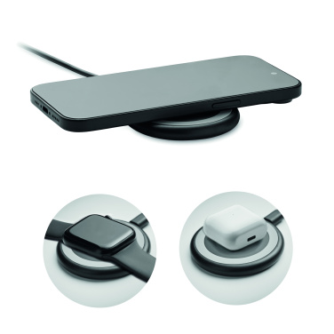 Logotrade promotional giveaway image of: 3 in 1 wireless charger 15W