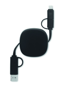 Logo trade promotional giveaway photo of: 60W retractable charging cable