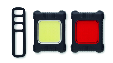 Logo trade promotional giveaway photo of: Rechargeable bike light set