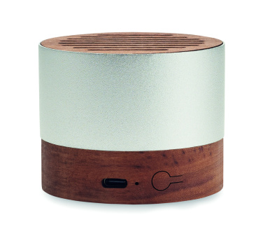Logo trade promotional giveaways image of: Recycled aluminium speaker