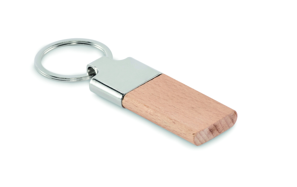 Logotrade promotional giveaway picture of: Key ring with rubber wood