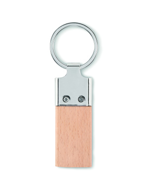 Logotrade promotional gift picture of: Key ring with rubber wood