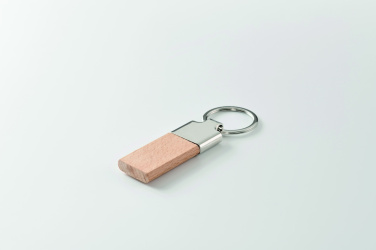 Logotrade promotional products photo of: Key ring with rubber wood