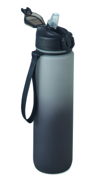 Logo trade promotional merchandise image of: Sports water bottle RPET 1L