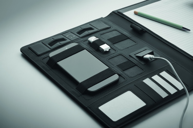 Logo trade promotional merchandise photo of: A4 folder and wireless charger
