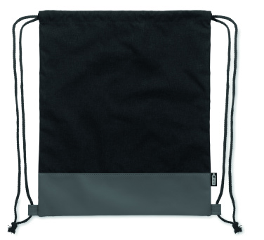 Logo trade promotional item photo of: RPET PU drawstring bag 2 tone