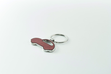 Logo trade promotional giveaways image of: Car shaped key ring